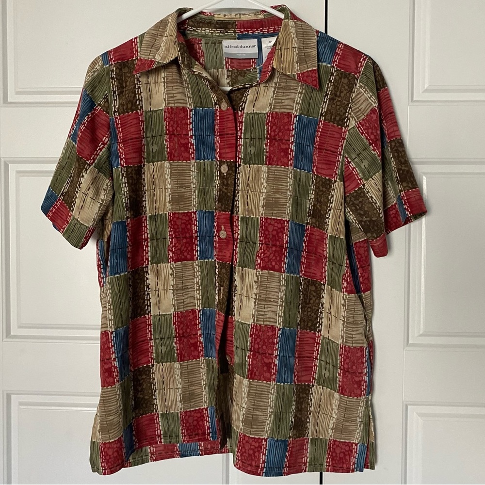 Alfred Dunner Button-up Blouse